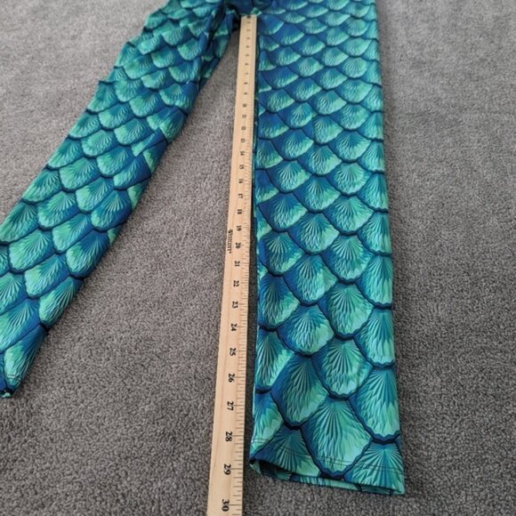 Women's Athletic Leggings Size Medium Mermaidcore Mermaid Green Body Sculpted - Picture 10 of 11